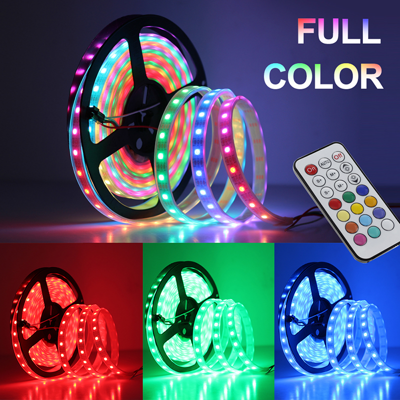 5V 5050 RGBIC WS2812B Addressable LED Strip Light Kit With Remote 3.28ft/1m 5V 5050 RGBIC WS2812B Addressable LED Strip Light Kit With Remote 3.28ft/1m
